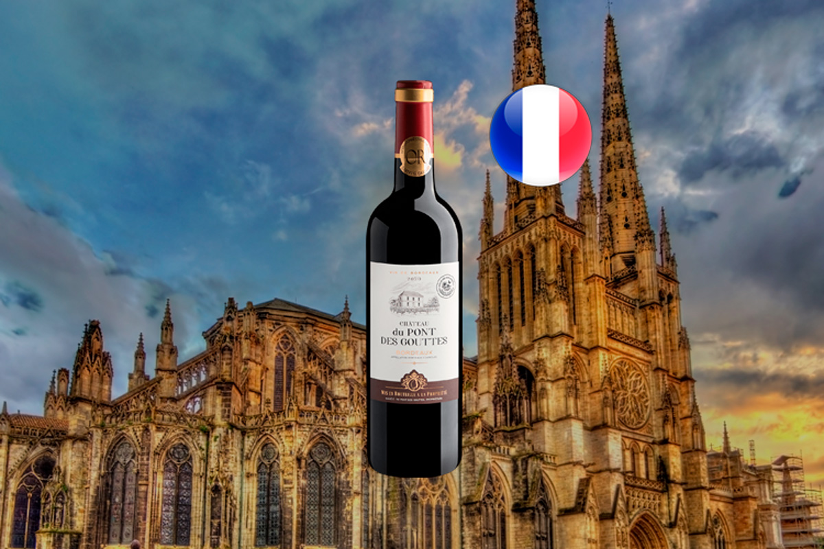 Château du Pont des Gouttes Bordeaux AOC 2020 Vinho tinto francês