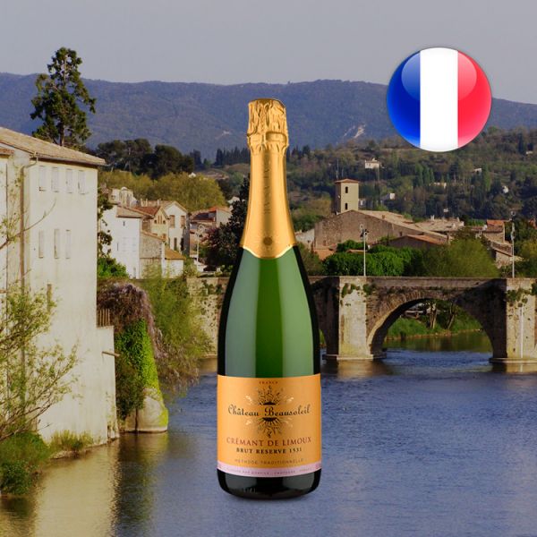 Espumante Château Beausoleil Reserve A.O.C. Crémant de Limoux Extra Brut - Oferta