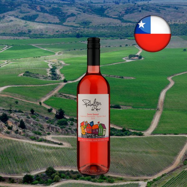 Palafitos de Mar Semi Sweet Rosé Cabernet Sauvignon/Syrah 2019- Oferta