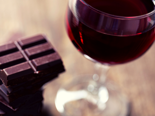 vinho e chocolate