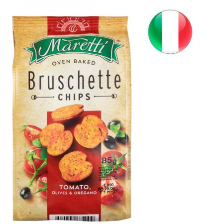 Bruschetta Maretti com Tomate, Azeitona e Orégano - 85g - Oferta