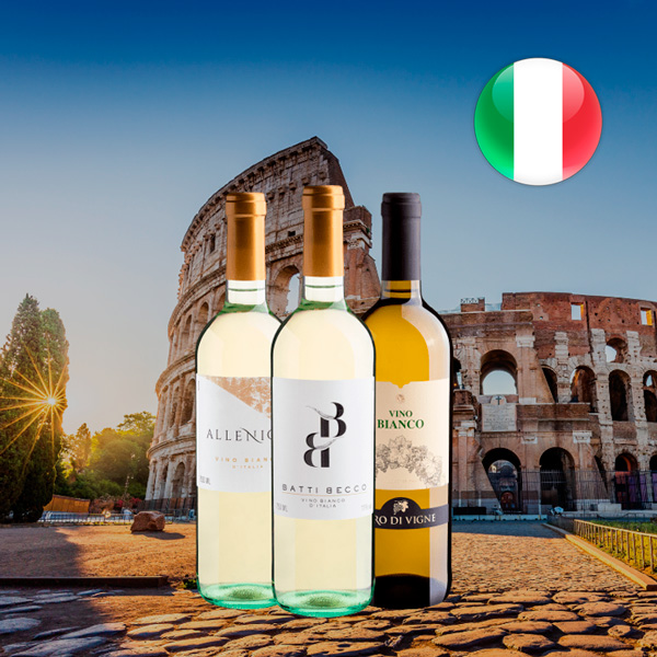 Kit 3 Vinhos Brancos Italianos - Oferta