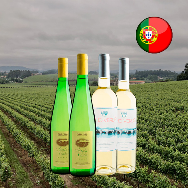 Kit 4 Vinhos Verdes por R$49,90 cada garrafa + Frete Grátis - Oferta