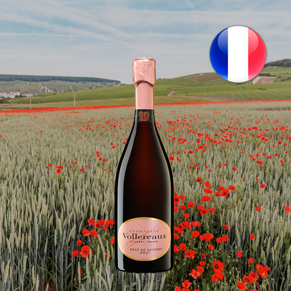 Champagne Vollereaux Rosé de Saignée Brut - Oferta