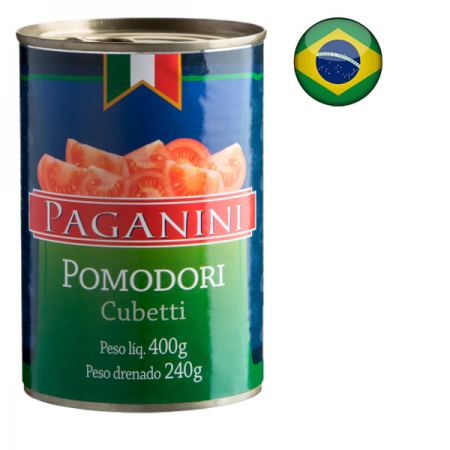 Pomodori Pelati em cubos Paganini - 180g - Oferta