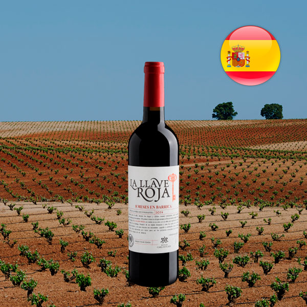La Llave Roja 8 Meses En Barrica Vino de la Tierra de Extremadura IGP 2014 - Oferta