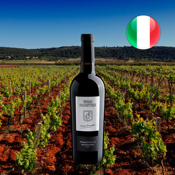 tinto Vinho Primitivo Manduria Gourmet Vinhos italiano Gran acompanhamentos DOC 2020 Center di Maestro - | e