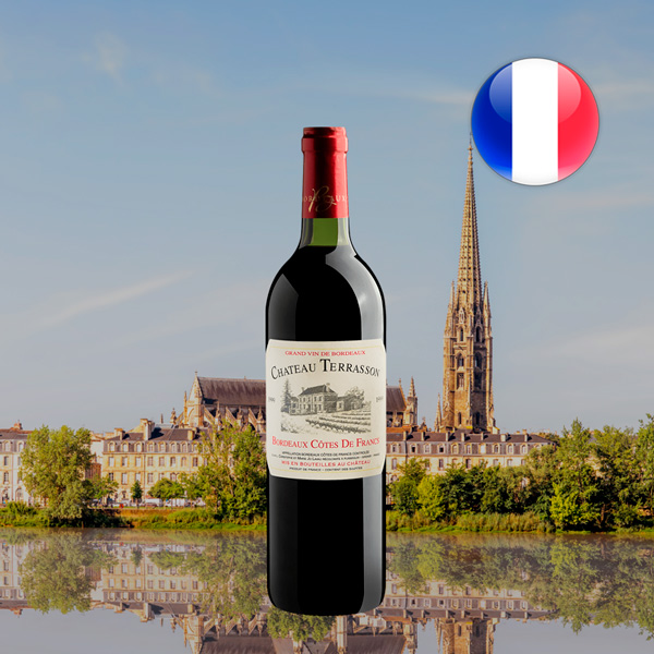 Chateau Terrasson Bordeaux Côtes de Francs AOC 1999 - Vinho tinto ...