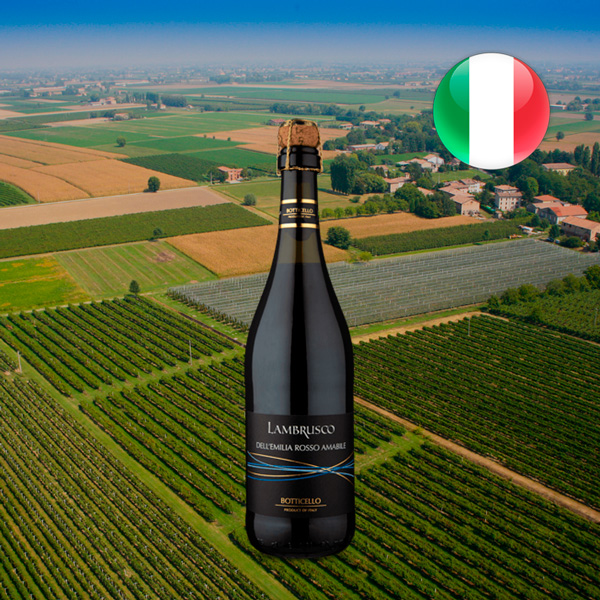 Frisante Botticello Lambrusco IGT dellEmilia Rosso Amabile - Oferta