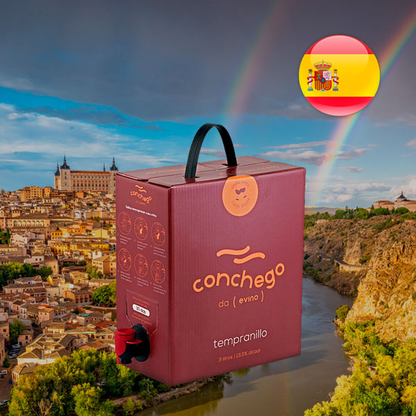 Conchego Tempranillo Bag in Box 3L 2020 Vinho na Caixa - Oferta
