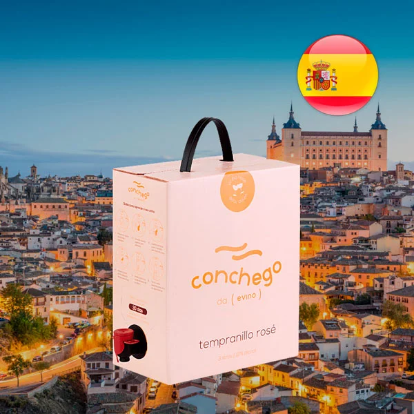 Conchego Tempranillo Rosé Bag in Box 3L Vinho na Caixa - Oferta