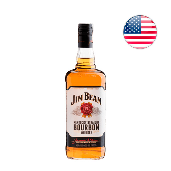 Jim Beam White Kentucky Straight Bourbon Whisky - 1 L - Oferta