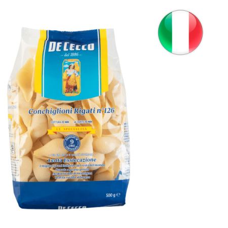 Conchiglioni Rigati nº126 Massa de Sêmola De Cecco - Oferta