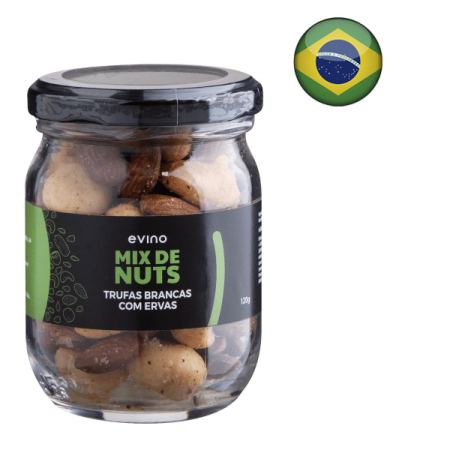 Mix de Castanhas Sabor Trufas Brancas com Ervas - 120g - Oferta