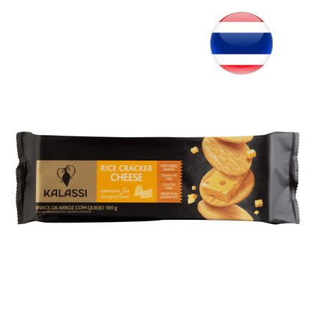 Snack de Arroz com Queijo Rice Cracker Cheese Kalassi - 100g - Oferta