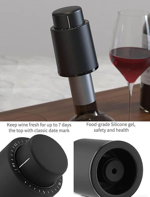 Kit Saca Rolhas Automático de Vinho (Carga USB) 6