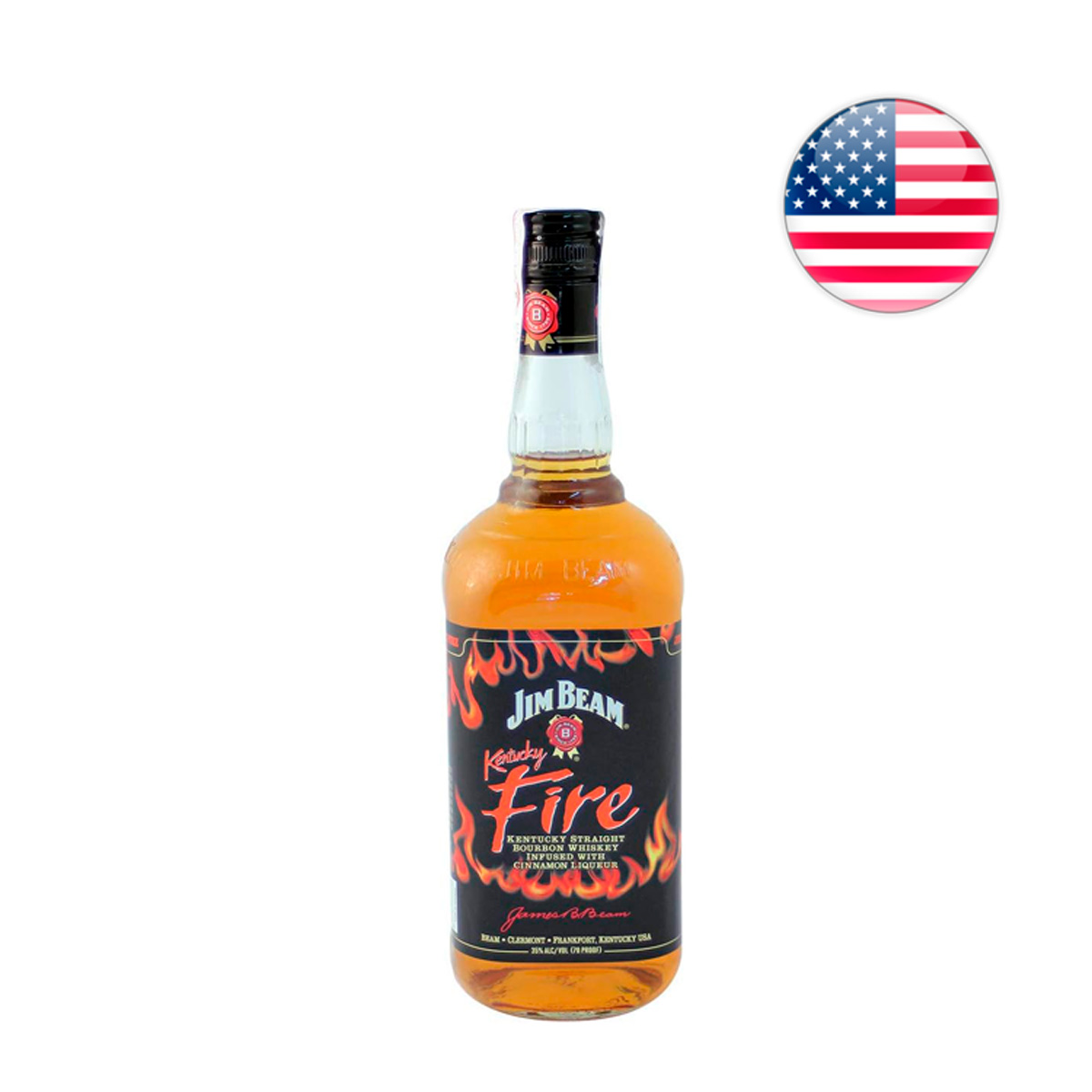 Whisky americano Jim Beam Fire Bourbon 1L - Oferta