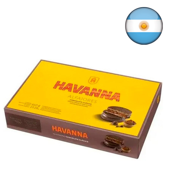 Alfajor Havanna Chocolate Clássico Caixa com 12 unidades