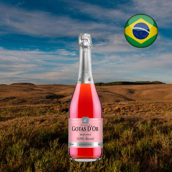 Espumante Garibaldi Gotas D'Or Rosé Doce Sem Álcool - Oferta