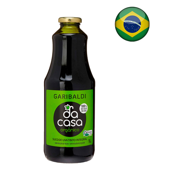 Garibaldi Suco de Uva da Casa Orgânico 1L - Oferta