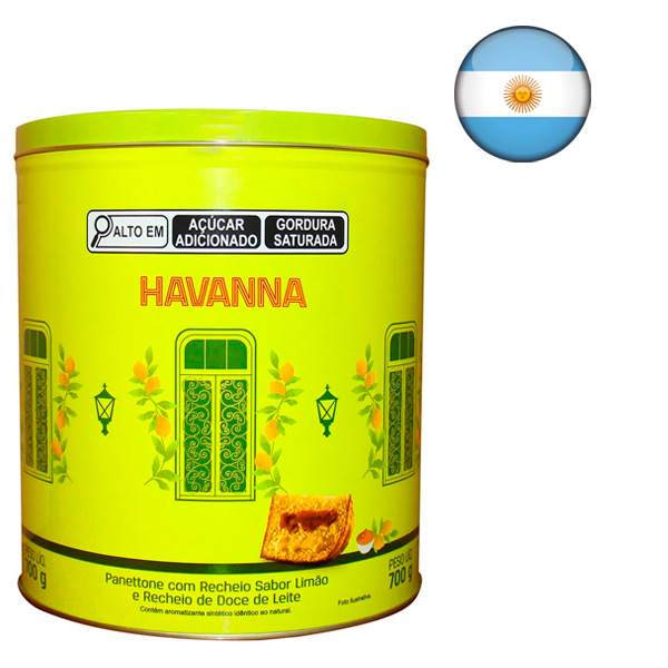 Panettone Havanna Limão com Doce de Leite 700g