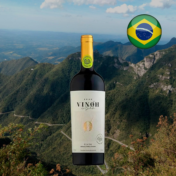 Vinoh Merlot 2020 - Vinho tinto sem álcool brasileiro - Oferta