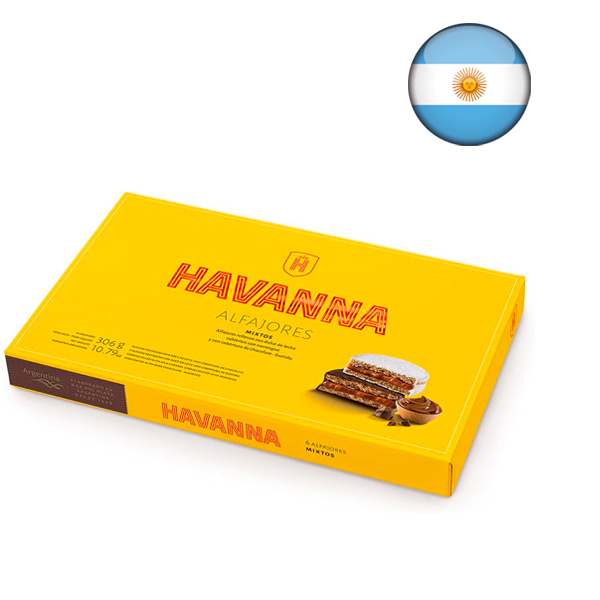 Alfajor Havanna Chocolate Misto Caixa com 6 unidades