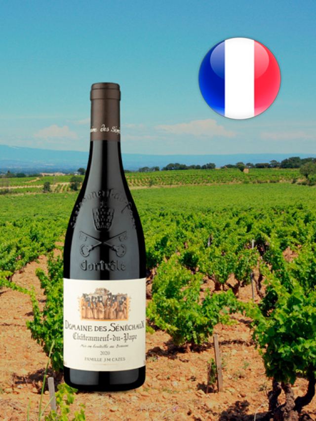 Vinho tinto francês Domaine des Sénéchaux Châteauneuf-du-Pape Rouge 2020