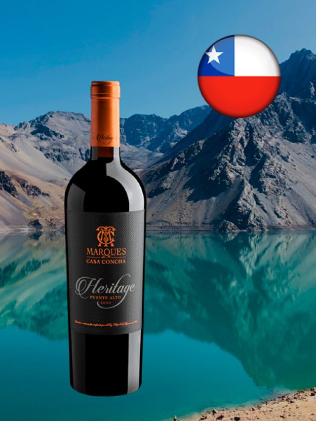 Vinho tinto chileno Marques de Casa Concha Heritage Puente Alto DO 2020