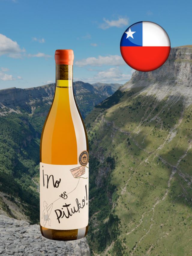 Vinho branco chileno No es Pituko Orange 2023