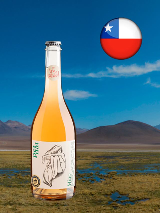 Vinho rosé chileno No es Pituko Pet Nat Miao 2022