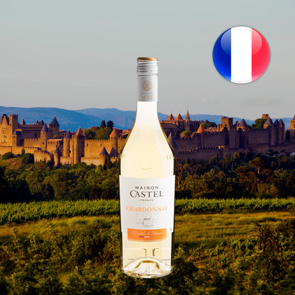 Maison Castel Chardonnay Blanc Pays d'Oc 2021 - Vinho tinto francês ...