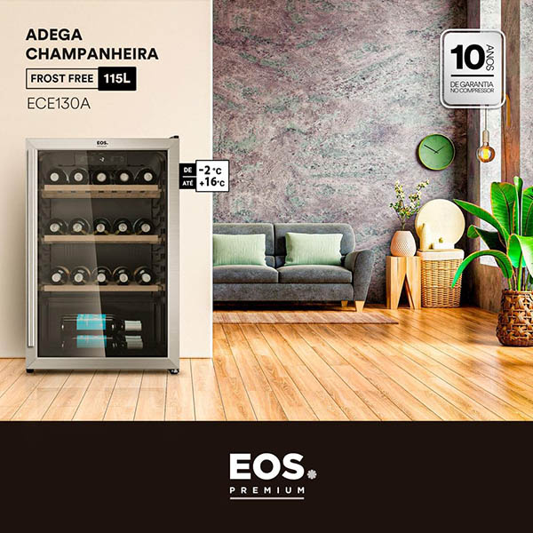 Adega Climatizada Eos Ece130a 47 Garrafas Premium 110V 3