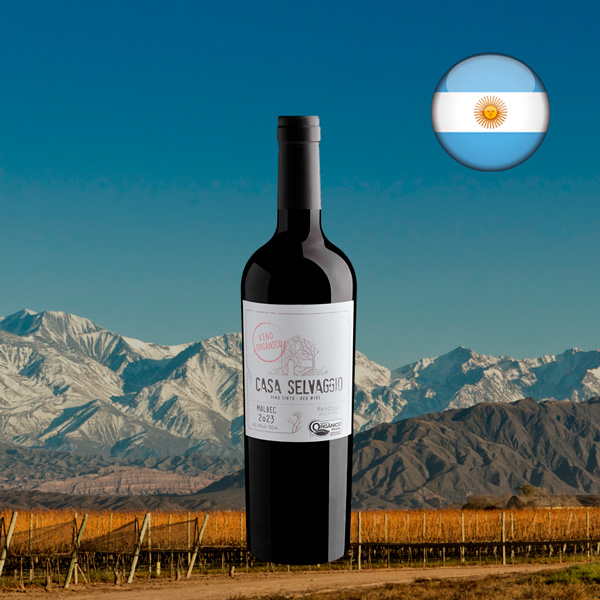 Casa Selvaggio Malbec Vino Orgânico 2023 - Oferta