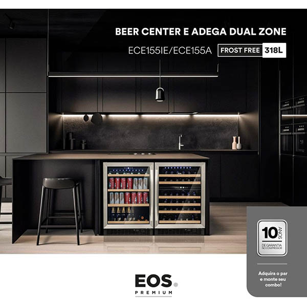 Adega Climatizada Eos Ece155a 54 Garrafas Premium 220V 3