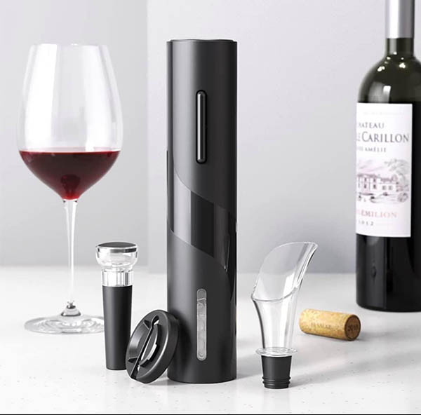 Kit Abridor de Vinho - Saca Rolha Cortador e Decanter 7