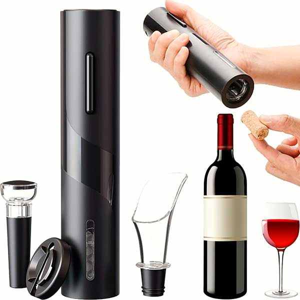 Kit Abridor de Vinho - Saca Rolha Cortador e Decanter - Oferta