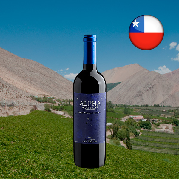 Alpha Austral Single Vineyard Selection Carménère Central Valley DO 2023 - Oferta