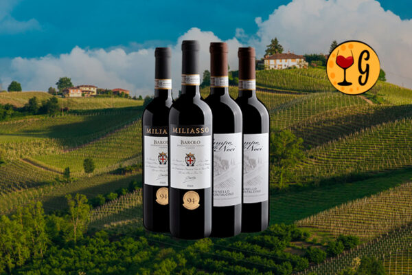 Kit Vinhos Premium Barolo e Brunello – Miliasso Barolo 2020 e Campo Alle Noci Brunello 2019 - Thumbnail