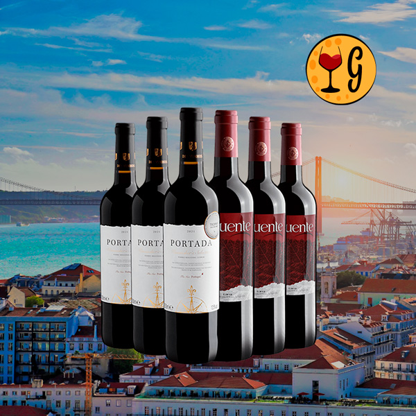 Kit de Vinhos Portugueses Premiados de Lisboa Imperdíveis – 3 Portada e 3 Influente - Oferta