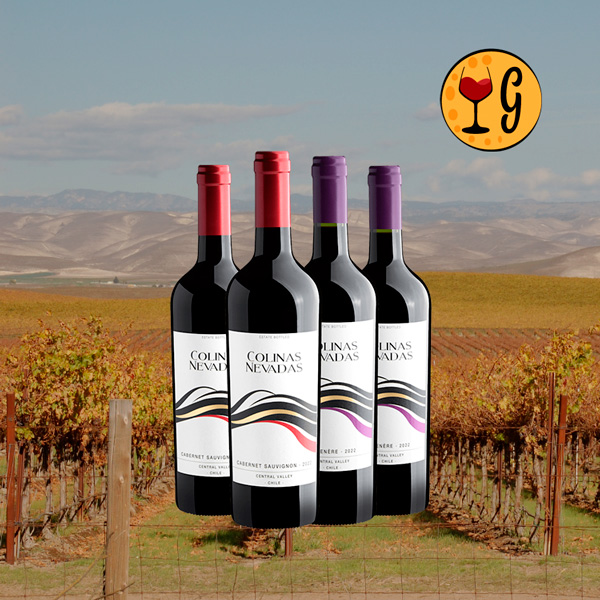 Kit Colinas Nevadas – Carmenère e Cabernet Sauvignon em Promoção Exclusiva - Oferta