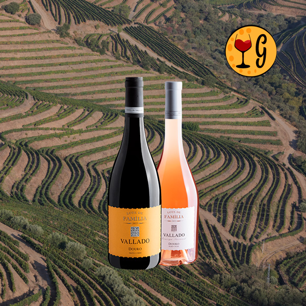 Kit Vinhos do Douro Lote de Família – Tinto 2022 e Rosé 2023 Exclusivos da Quinta do Vallado - Oferta
