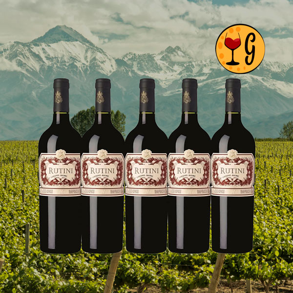 Kit 5 Garrafas Rutini Cabernet Malbec – Excelência e Tradição em Dose Quíntupla - Oferta