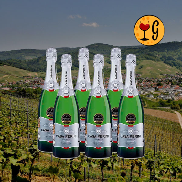 Kit 6 Espumantes Casa Perini Moscatel 750ml – Brindes e Borbulhas Multiplicados por Seis - Oferta
