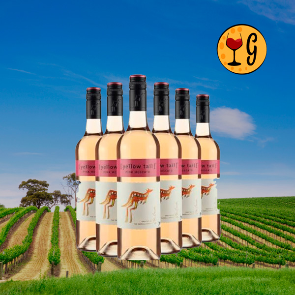 Kit 6 Garrafas Yellow Tail Pink Moscato – Frescor e Doçura Multiplicados por Seis - Oferta