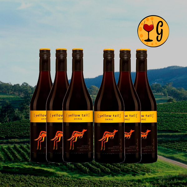 Kit 6 Garrafas Yellow Tail Shiraz 2021 – Potência & Maciez Australianas Multiplicadas por Seis - Oferta