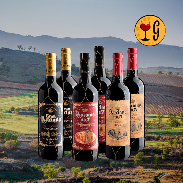 Kit 6 Vinhos Anciano – Tempranillo em Dobro para Prazer Redobrado na Taça - Oferta