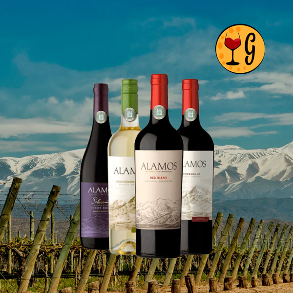 Kit Alamos Menu Completo – 4 Vinhos Argentinos Versáteis do Aperitivo ao Prato Principal - Oferta