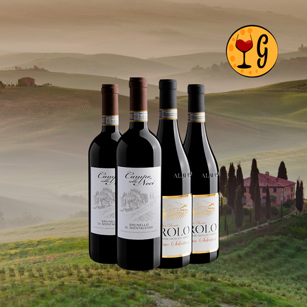 Kit Realeza Italiana – Barolo e Brunello em Dueto Majestoso - Oferta