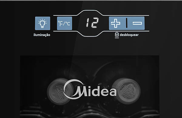 Adega Climatizada Midea 12 Garrafas WBB121 Bivolt 8